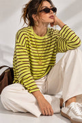 Çizgili Basic Sweatshirt