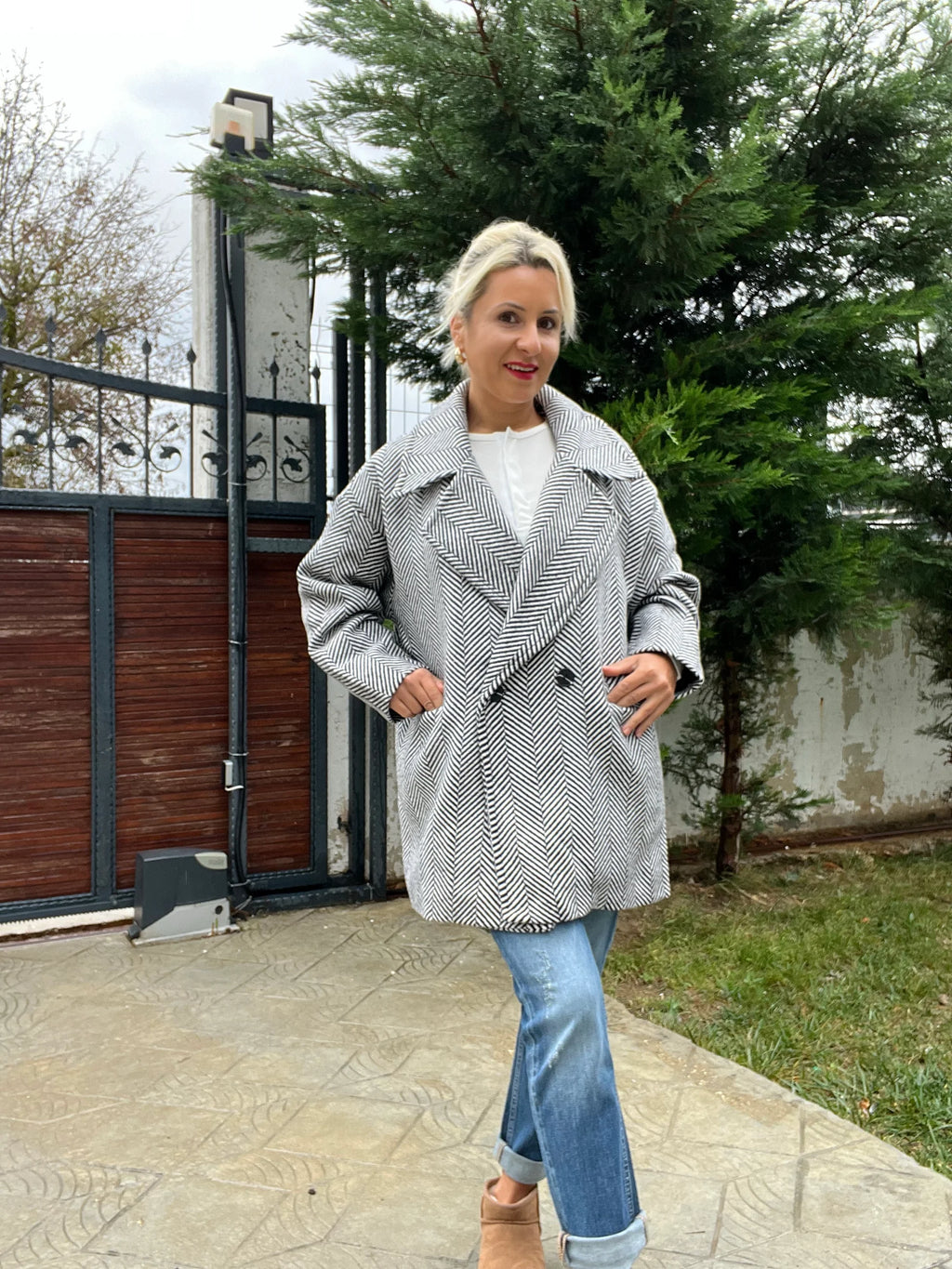 Balık Sırtı Kaban Siyah - 2