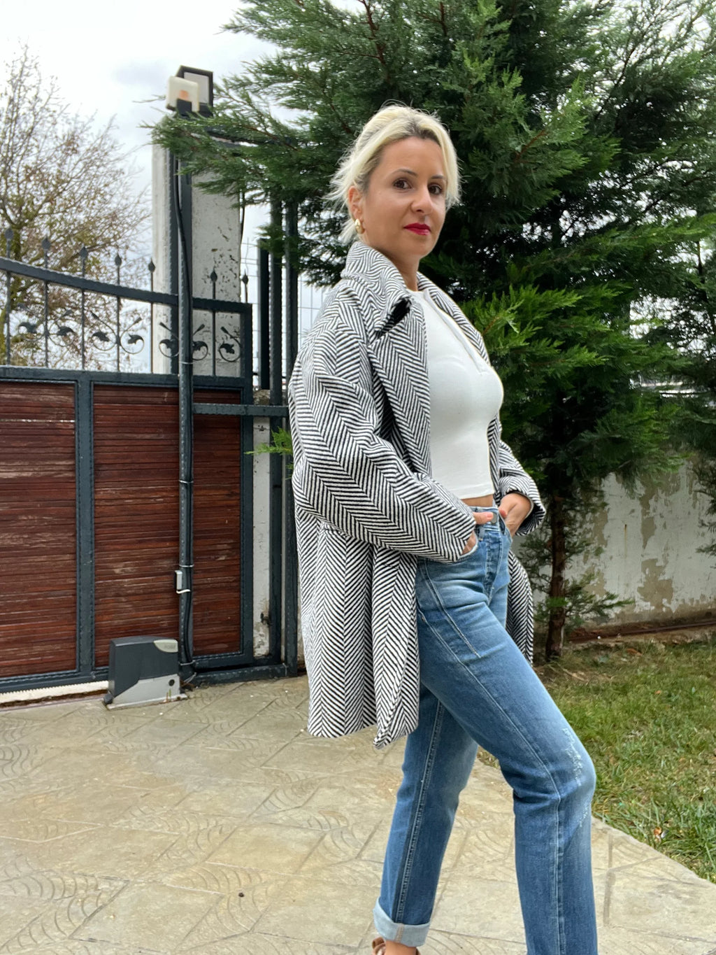 Balık Sırtı Kaban Siyah - 3