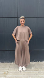 Premıum Modal Kumaş Takım Kahve
