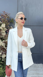 Keten Blazer Ceket - 2