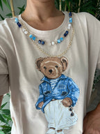 Teddy Bear  Baskılı Basic Tişört - 4