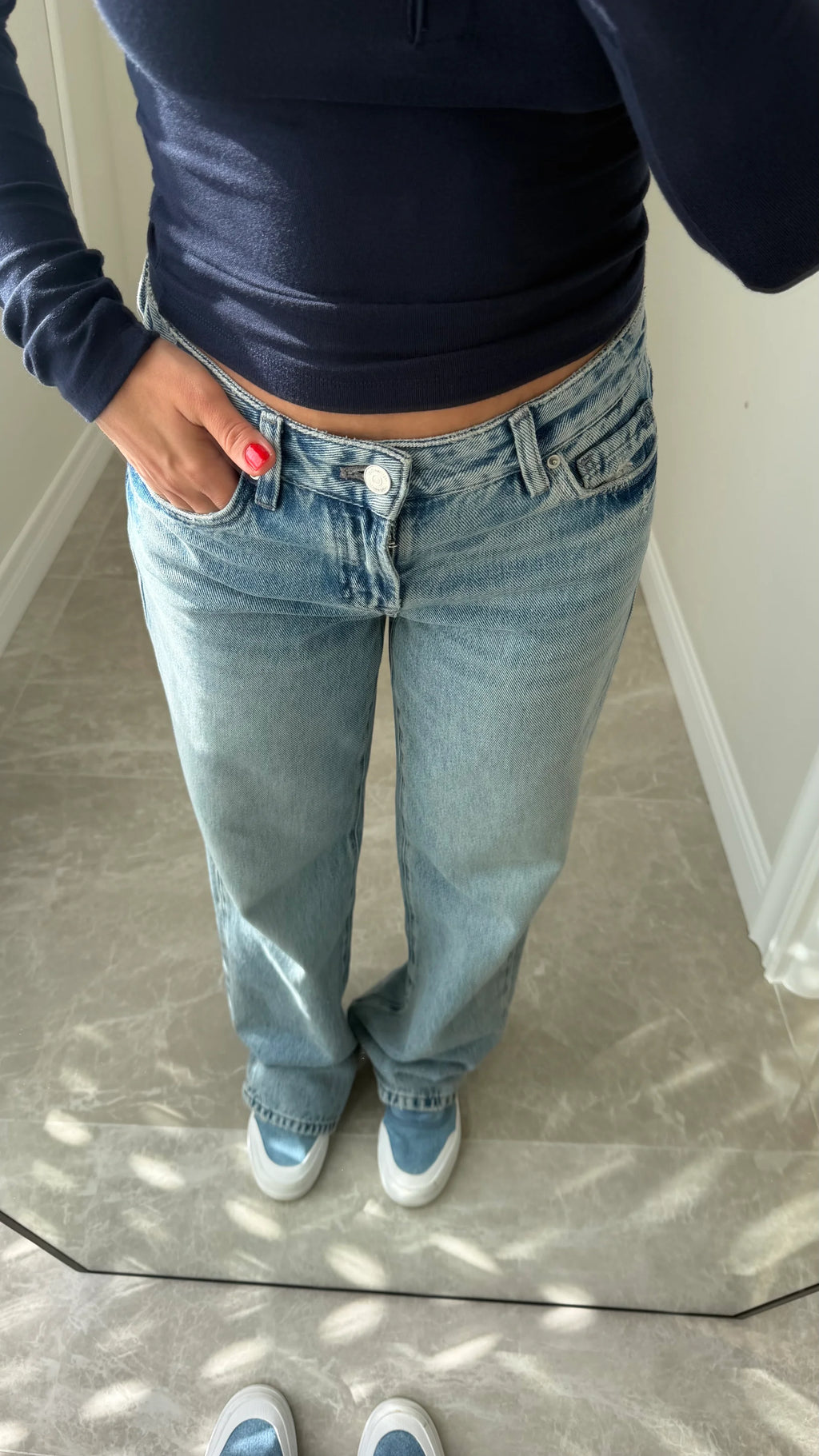 Vintage Blue Straiht Fit Jean - 3