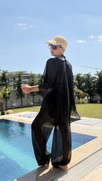 Transparan Takım Beachwear Siyah - 2