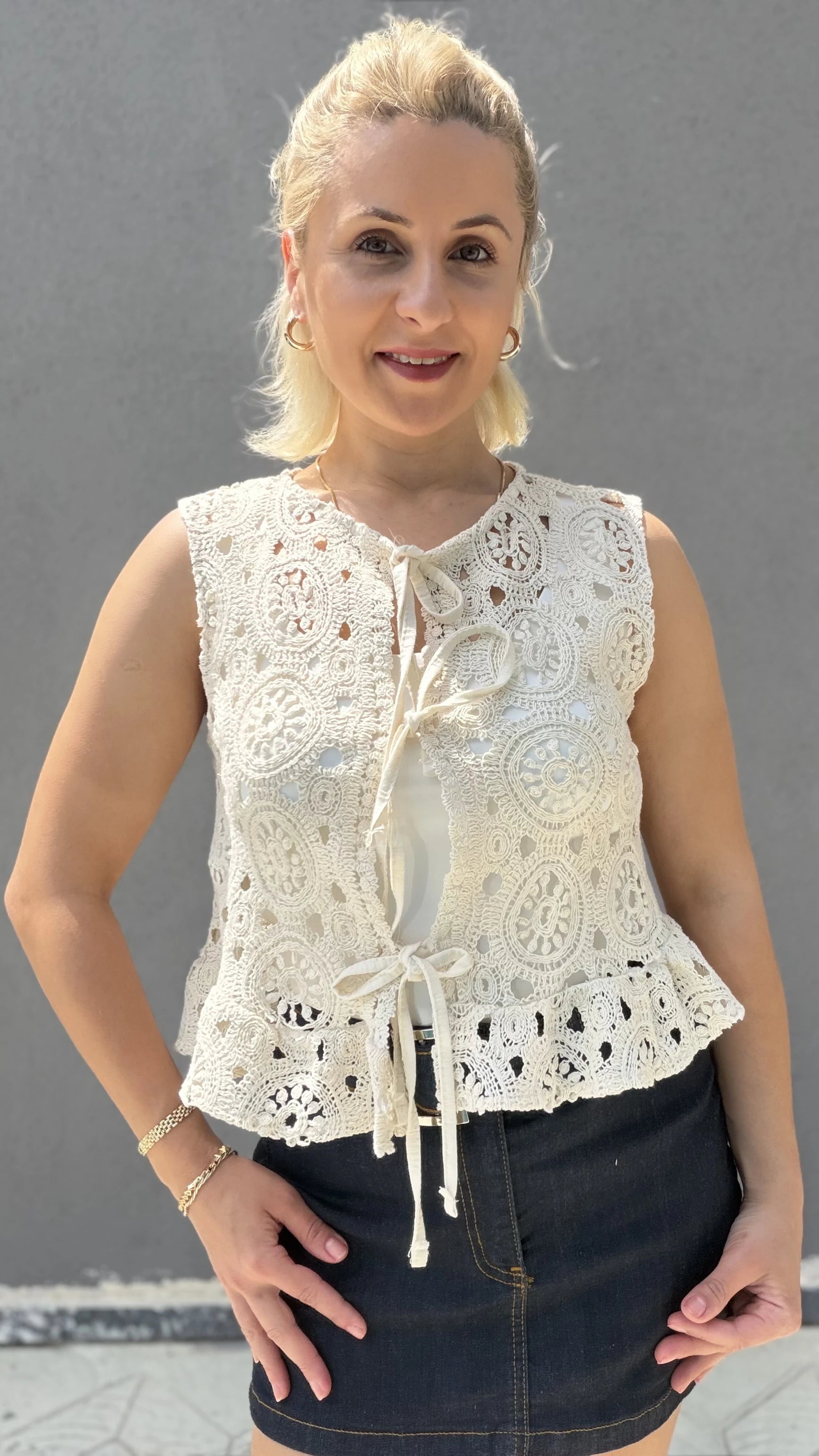Kroşe Yelek