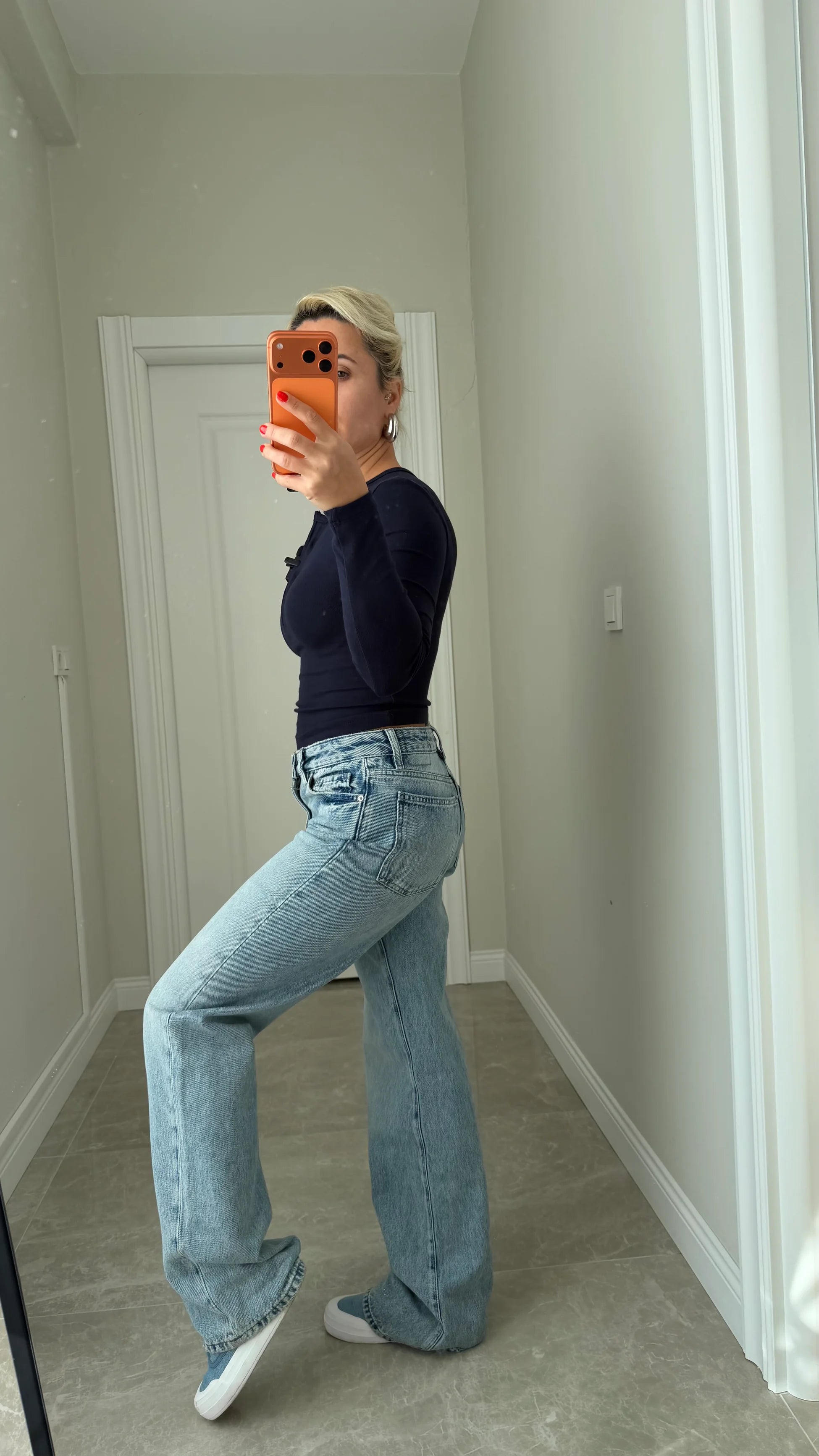 Vintage Blue Straiht Fit Jean - 2