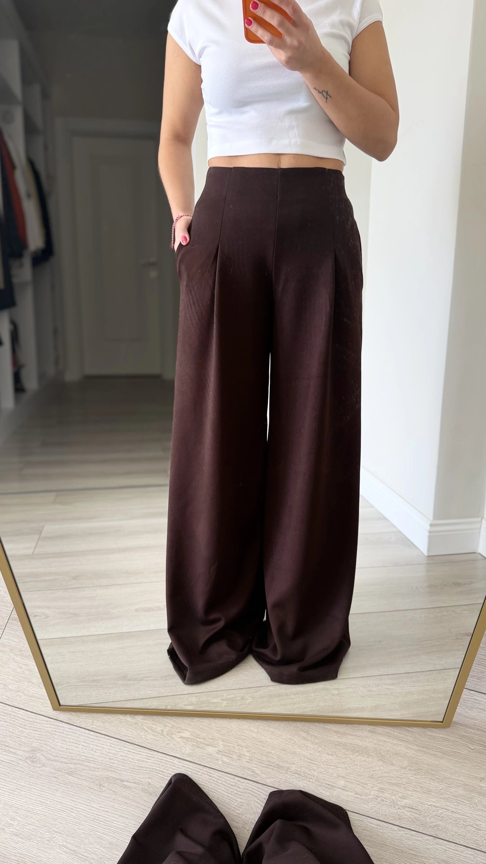 Modal Kumaş Pantolon Kahve - 6
