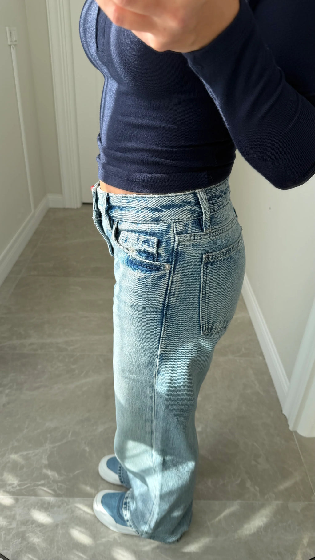 Vintage Blue Straiht Fit Jean - 4