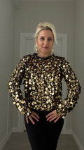 Gold Pullu Bluz - 2