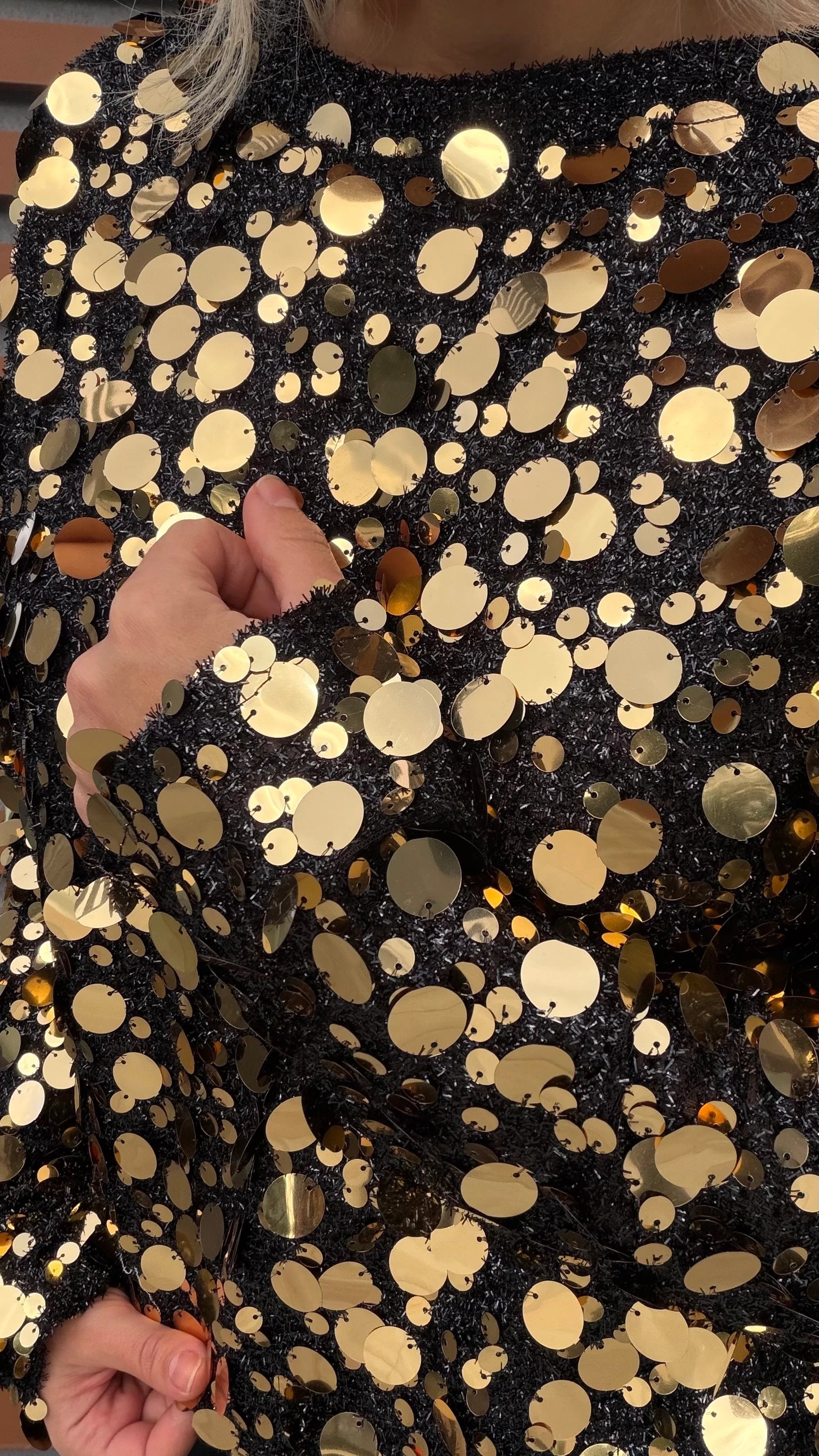 Gold Pullu Bluz - 5