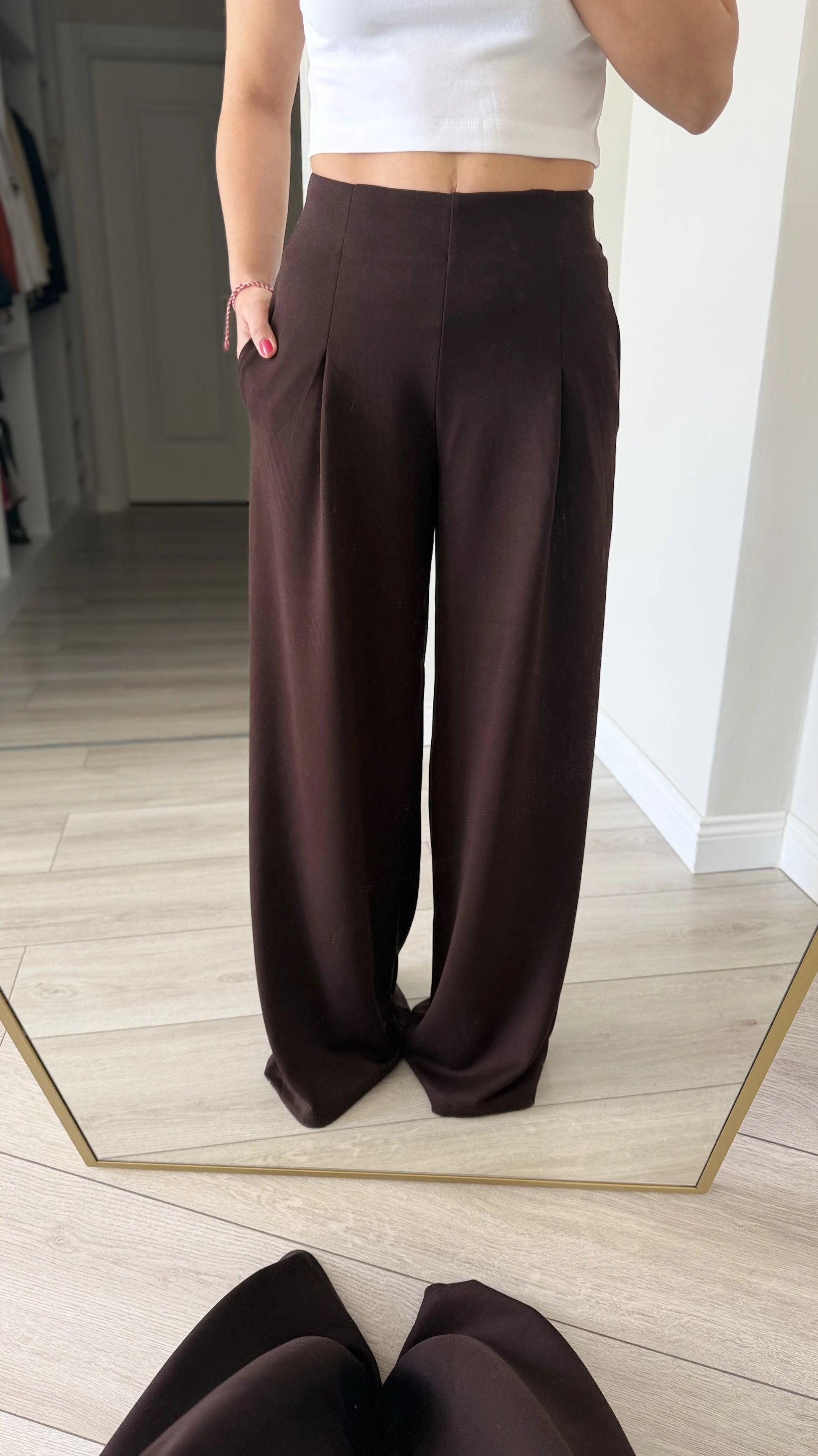 Modal Kumaş Pantolon Kahve - 5