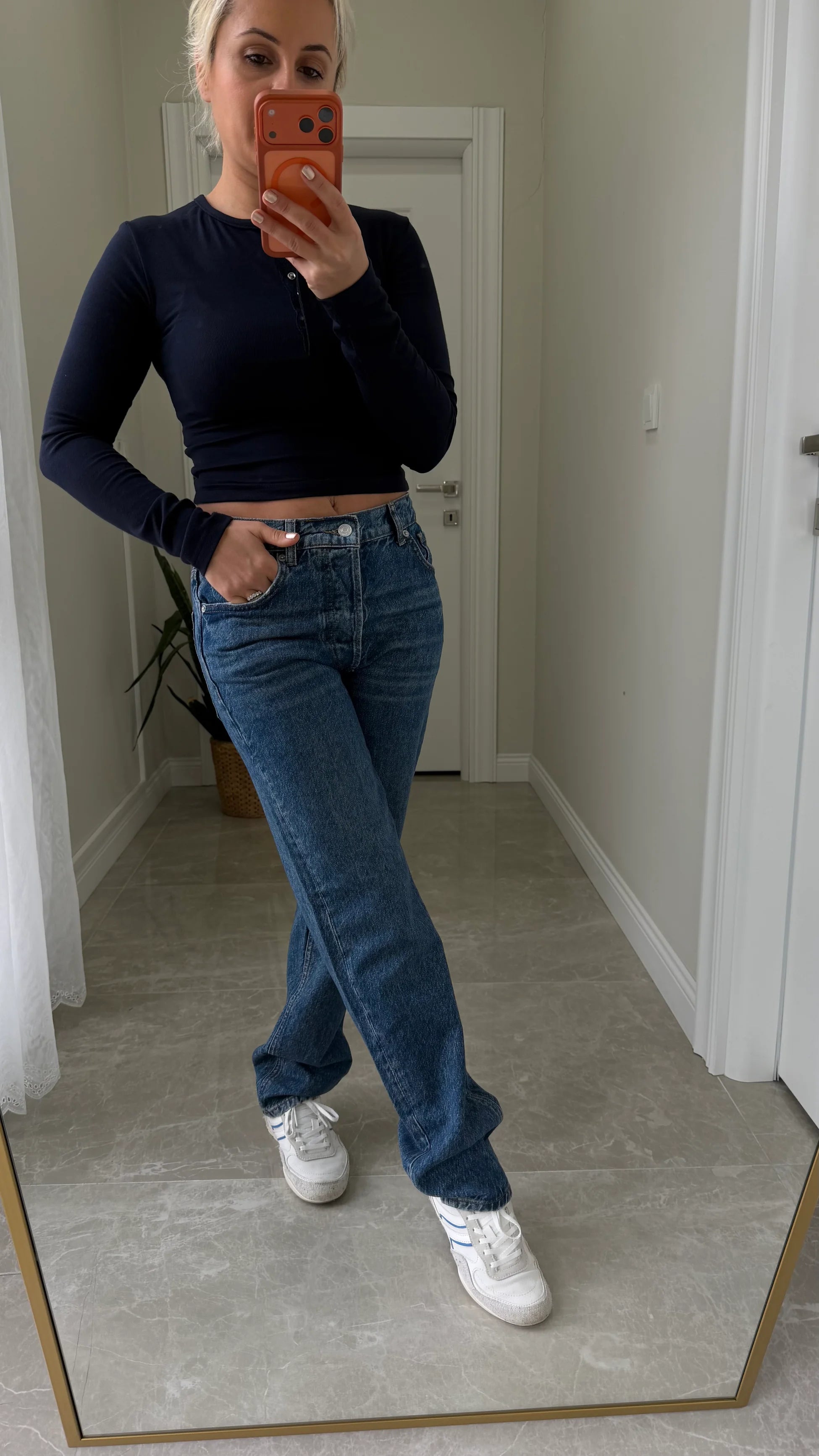 İndigo Mavi Straıght Model Jean