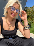 Lastikli ve Yazı Detaylı Crop Atlet