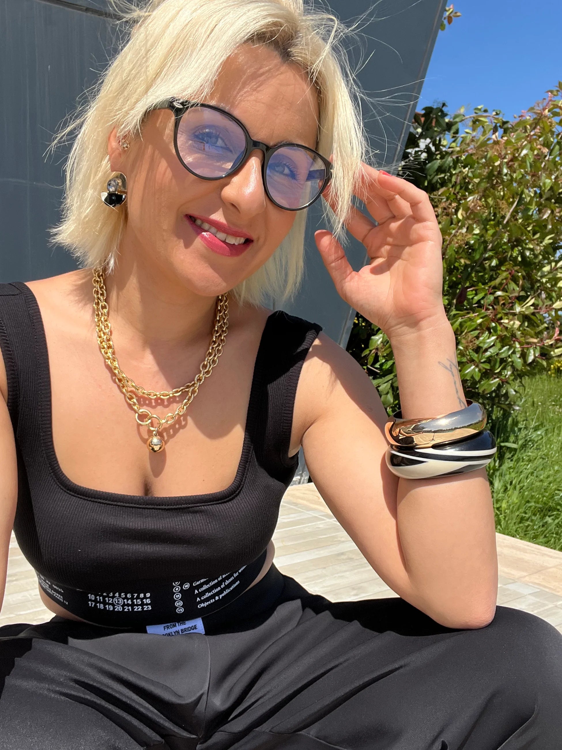 Lastikli ve Yazı Detaylı Crop Atlet