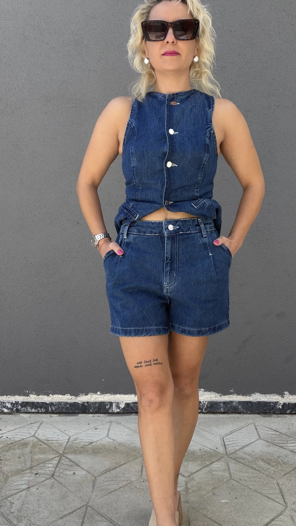 Denim Şort - 4