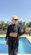 Transparan Takım Beachwear Siyah