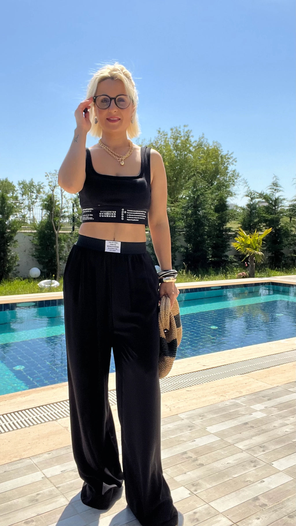 Lastik Bel Detay Rahat Kesim Pantolon - 2