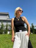 Halter Kesim Fitilli Atlet Badi