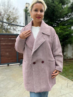Balık Sırtı Kaban Bordo