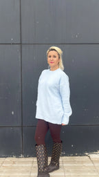 Bisiklet Yaka Basic Kazak Bebe Mavisi - 3