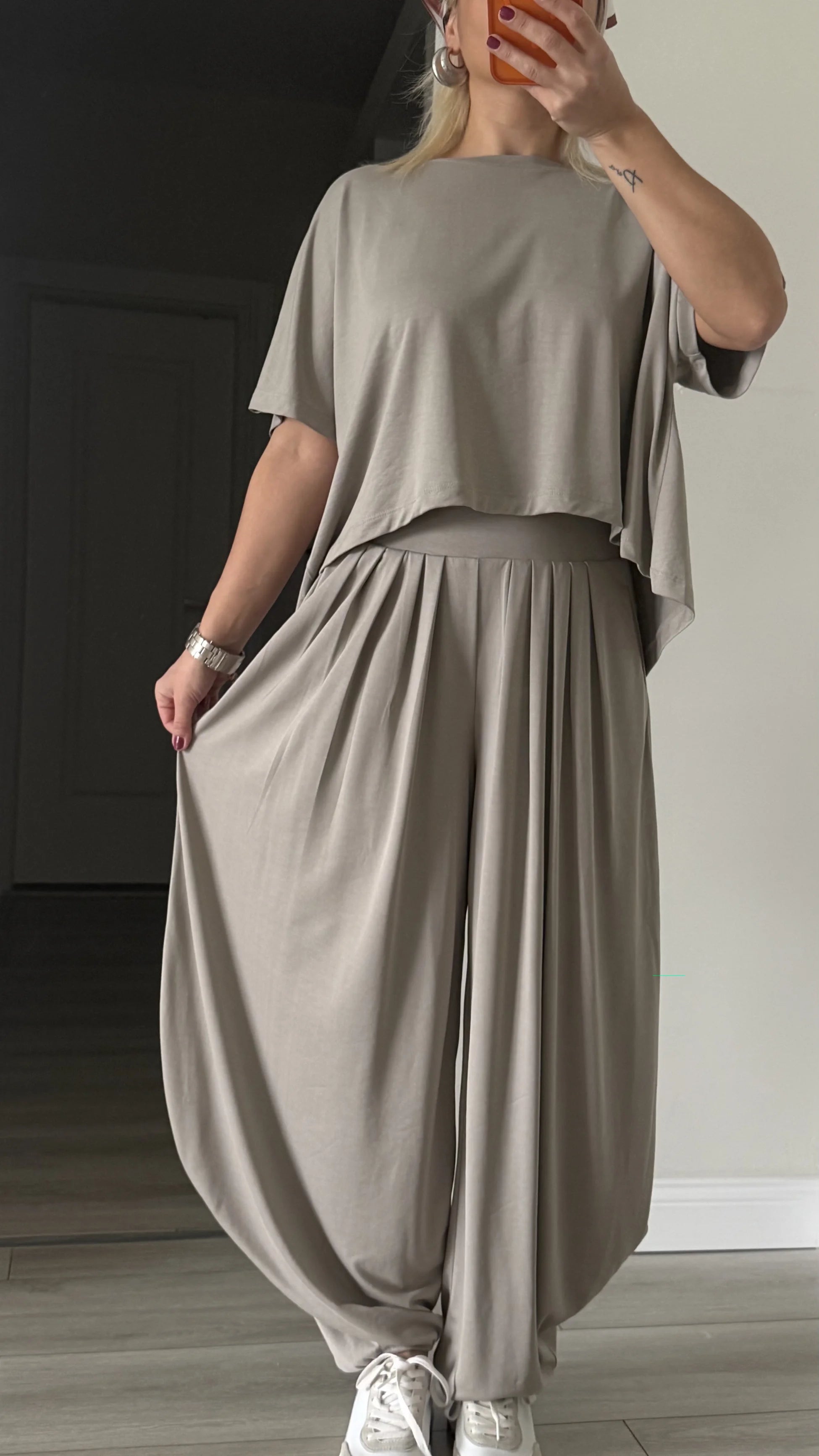 Premıum Modal Kumaş Takım Taş Renk - 4